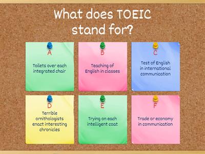 TOEIC: Intro Quiz