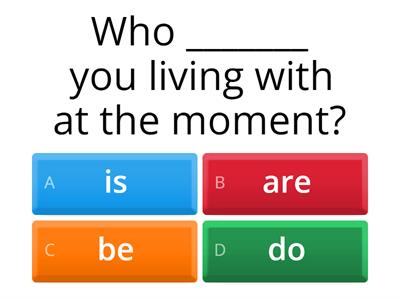 Auxiliary verbs: do, be, have