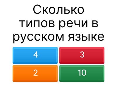 Типы речи в русском языке 