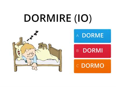 PRESENTE INDICATIVO - VERBI IN -IRE e -ISC-