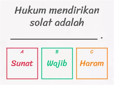 IBADAH TAHUN 1: RUKUN SOLAT