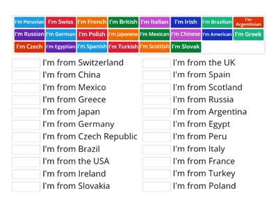 Countries and Nationalities