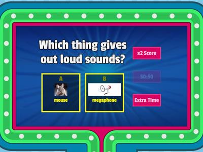 Science - Sounds - Grade 2- Game