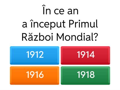 PRIMUL RĂZBOI MONDIAL