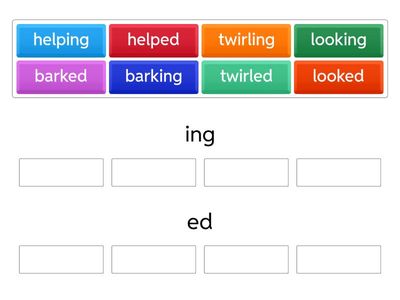 Inflectional endings 