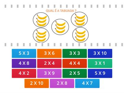 Qual a multiplicação correspondente?