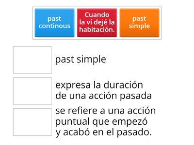 past simple - past continuo