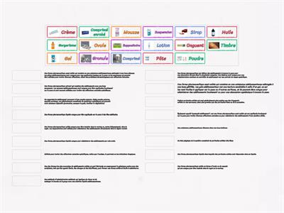 Formes pharmaceutiques