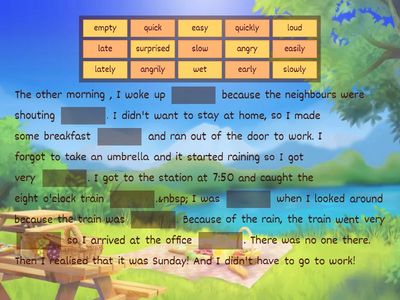 Adjectives and adverbs