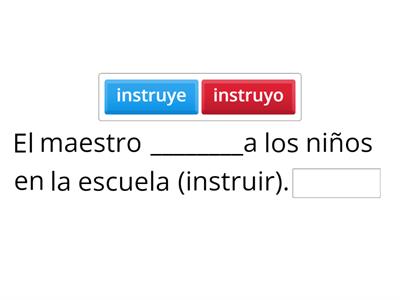 Verbos Irregulares en presente de indicativo