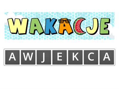 WAKACJE