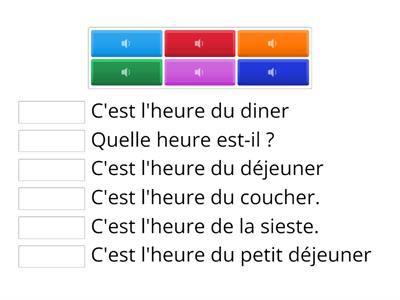 Les moments de la journée en anglais - à l'oral - CE1