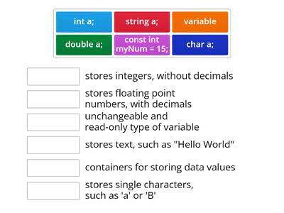 Data Types and Variables