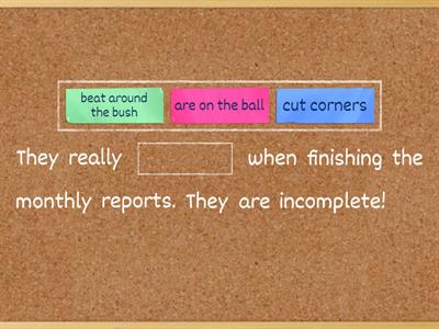 Idioms practice: sentence completion 🧩😵‍💫