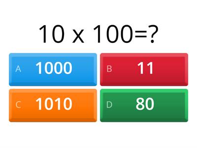  Multiplication and Division Quiz