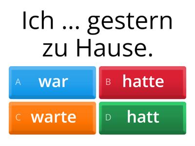 M4L2 - WAREN oder HATTEN?