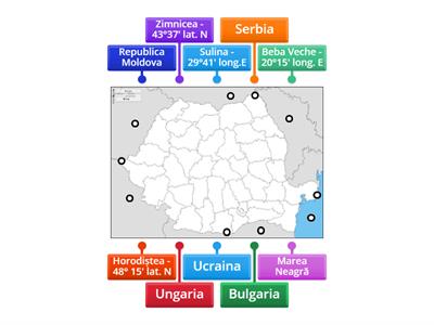 Vecinii României și punctele extreme