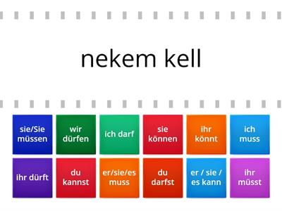 Modalverben - müssen, können, dürfen