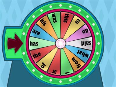 Barton 3.1 Sight Words Wheel