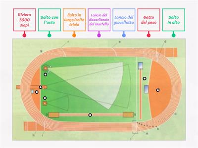 Educazione fisica - L'atletica leggera (posizioni sul campo d'atletica)