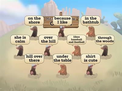Prepositional Phrase Whack-A-Mole