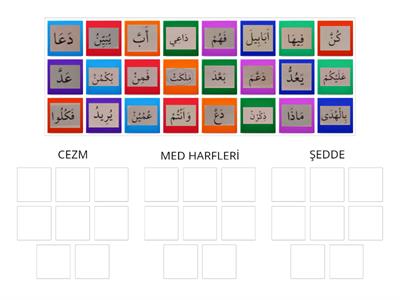 ŞEDDE/CEZM/MEDLER(SES TEMELLİ 10 AŞAMALI ELİFBA/5.AŞAMA)