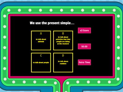 Present simple vs present continuous