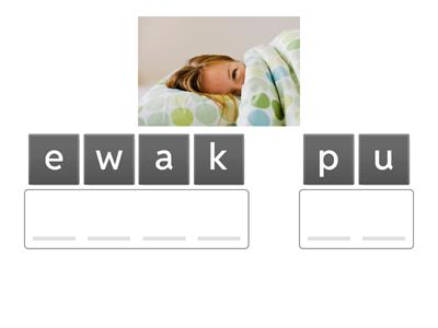 Daily Routine Verbs - anagram