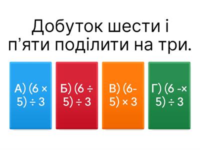 Компоненти дій