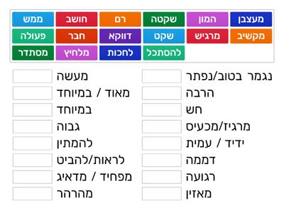 העשרה - מלים נרדפות