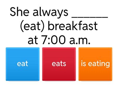 Present simple / Present continuos