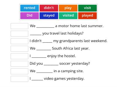 Simple Past - Regular Verbs