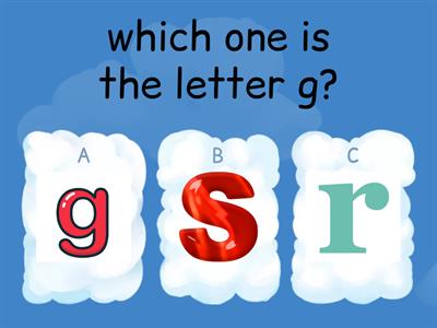 Find  "g" (Preschool)