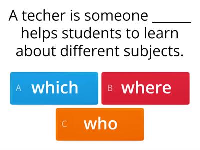 Relative Clauses (Pre-Intermediate)