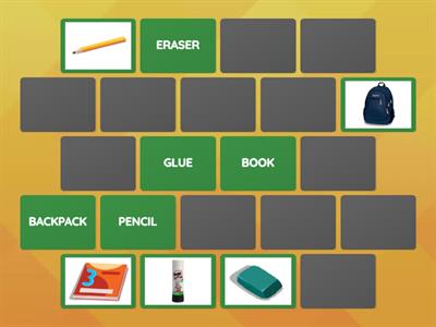 SCHOOL OBJECTS MEMORY GAME
