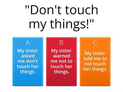 Reported Commands and Requests