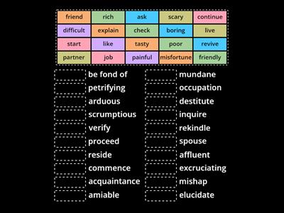 Basic vs. Advanced Vocabulary