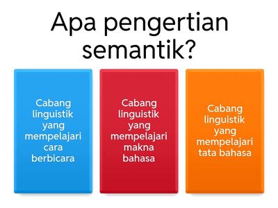 KUIS SEMANTIK BAHASA INDONESIA 