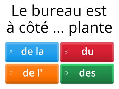 L'article contracté avec de