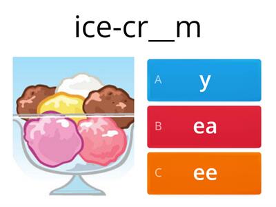 F&F3 Phonics y ee ea