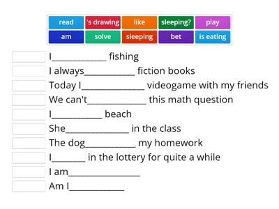  Simple present x present continuous 