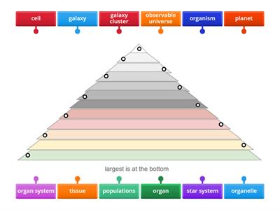 Sort from smallest to largest in the universe