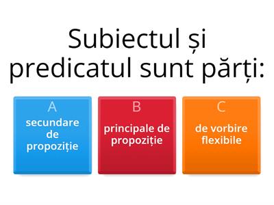 Actualizarea cunoștințelor, Subiect și Predicat