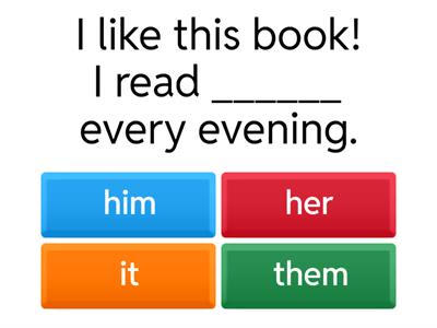 ESB E1 R Object pronoun