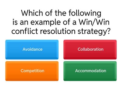 Conflict Resolution Challenge
