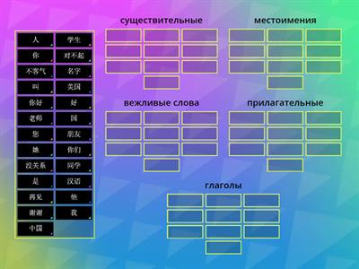 HSK1: 1-4 слова-группы