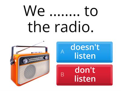 Simple Present - Negative Form