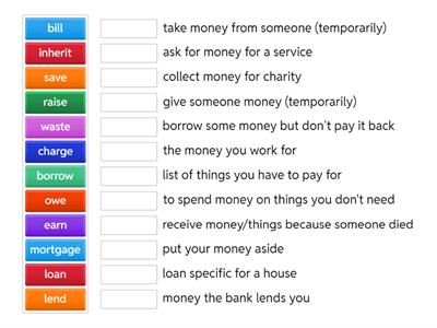 Money Vocabulary (EF Intermediate 2A)