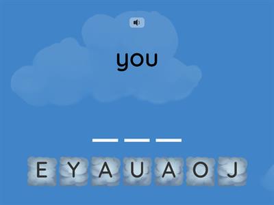 Spell the sight word 1