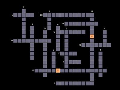 Voc#1 - Crossword puzzle